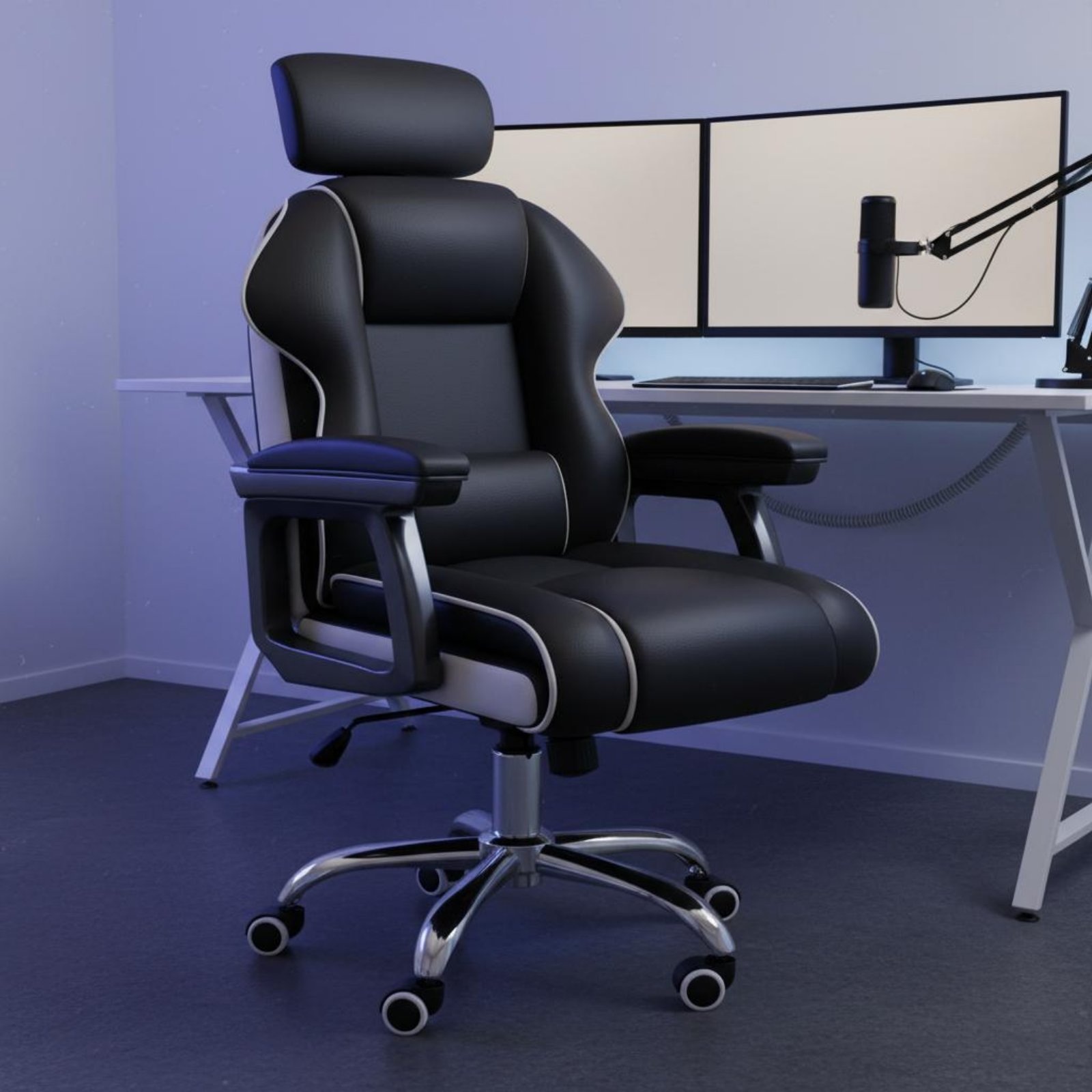 Office Furniture Commercial - Ergonomic Gaming Chair Height Adjustable High-Rear