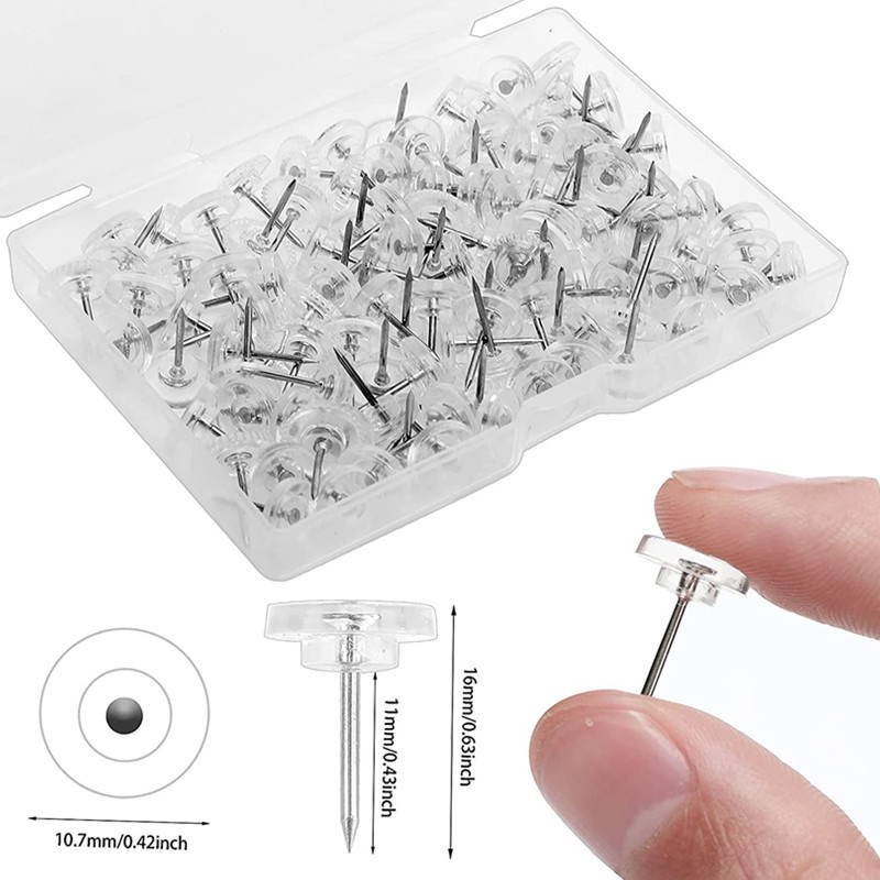 50pcs/box Plastic Clear Push P - Office Furniture Online review and price
