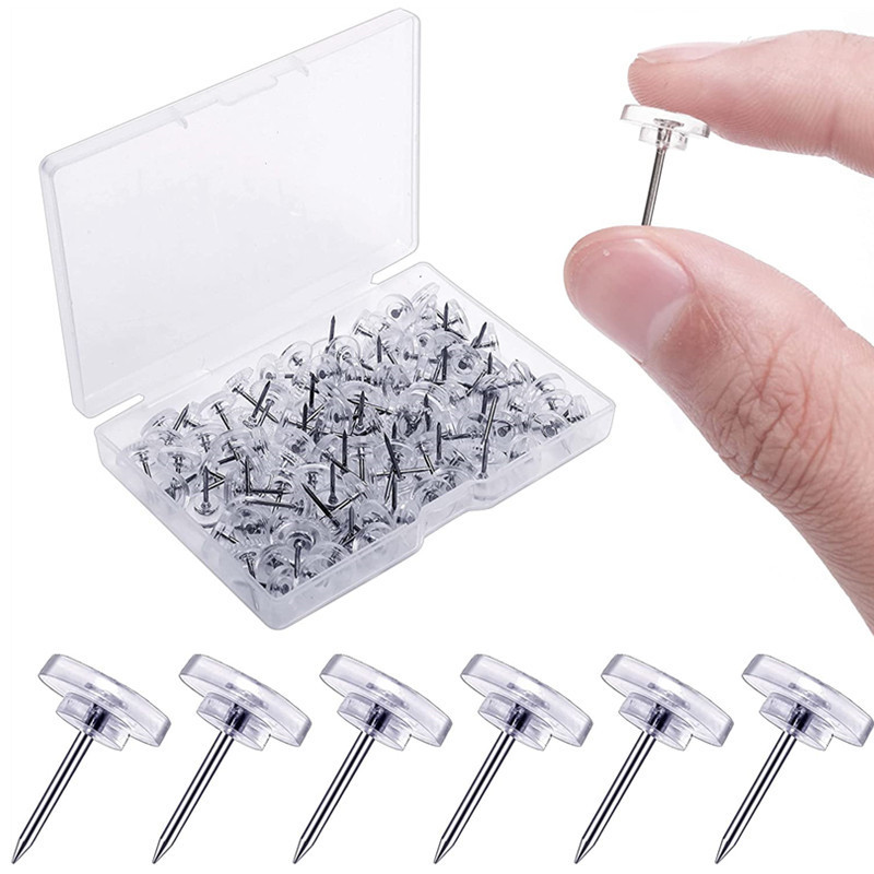 50pcs/box Plastic Clear Push P - Office Furniture Online review and price