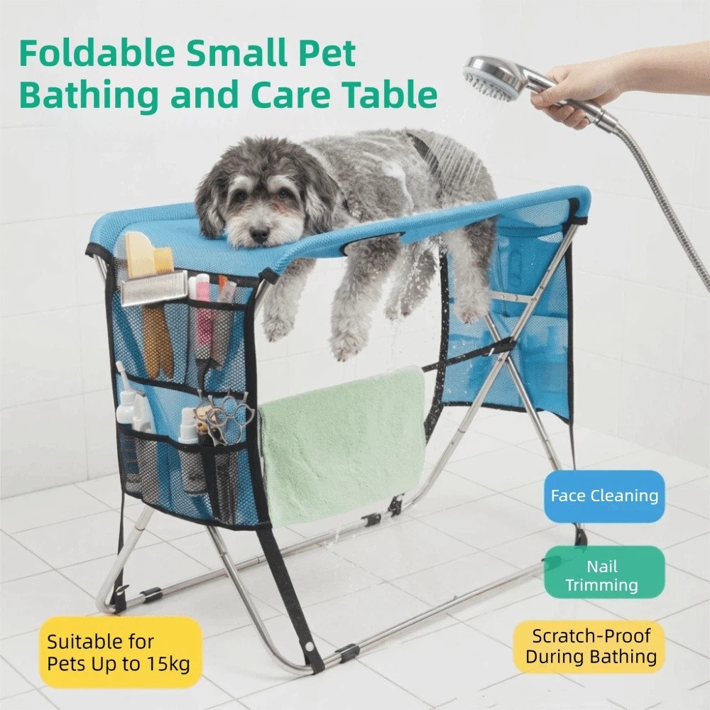 Folding Pet Grooming Hammock Q - Under Desk Hammock review and price