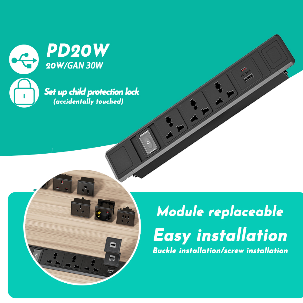 FUNAYA Built-in Table Socket M - Office Furniture Uk review and price