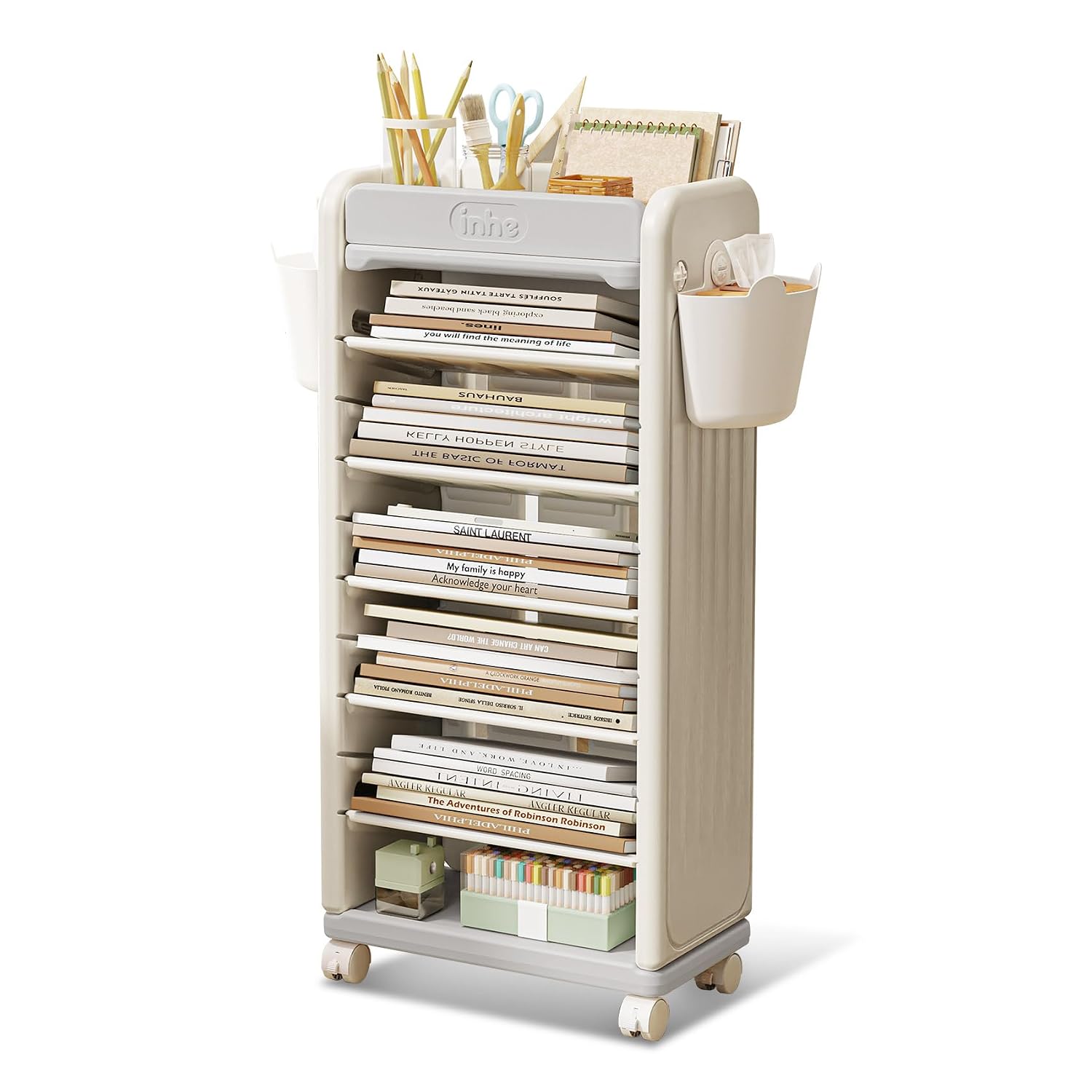 ® 7 Tier Book Cart | Mobile Bo - Book Cart Rolling review and price
