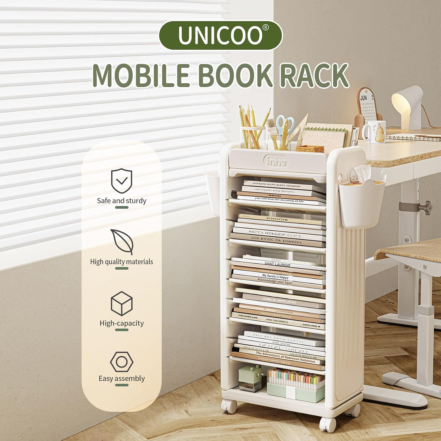 ® 7 Tier Book Cart | Mobile Bo - Book Cart Rolling review and price