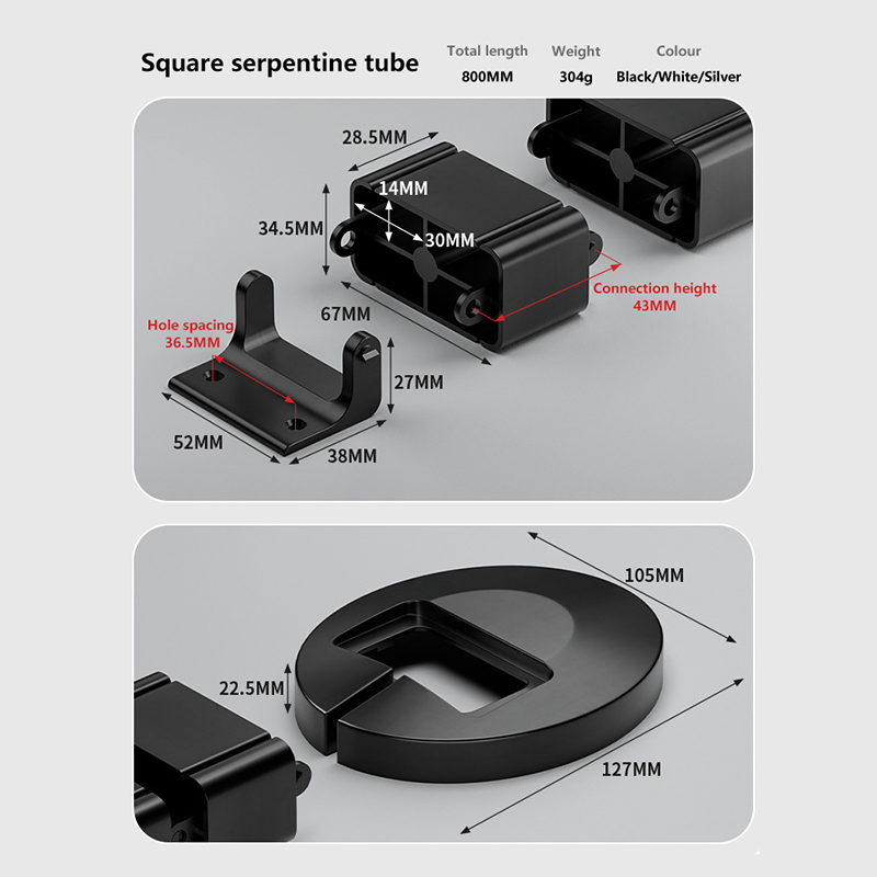 【L】Wire Spine Cable Spine 80CM - Cable Tray Under Desk review and price