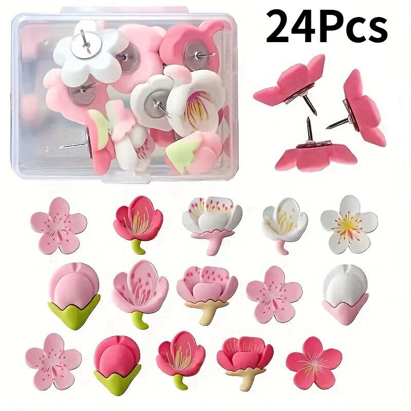 24Pcs/set Push Pins Home Decor - Office Furniture Online review and price