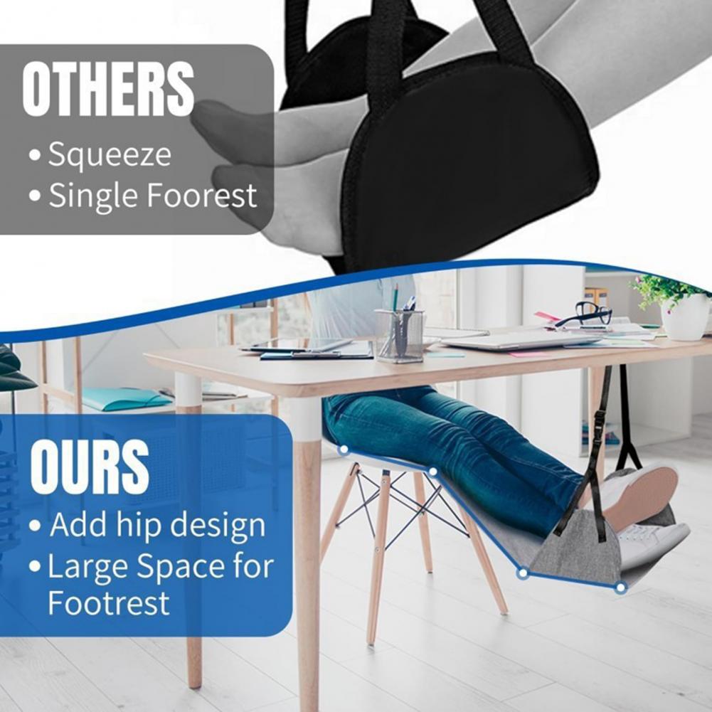 Airplane Seat Foot Adjustable  - Under Desk Hammock review and price
