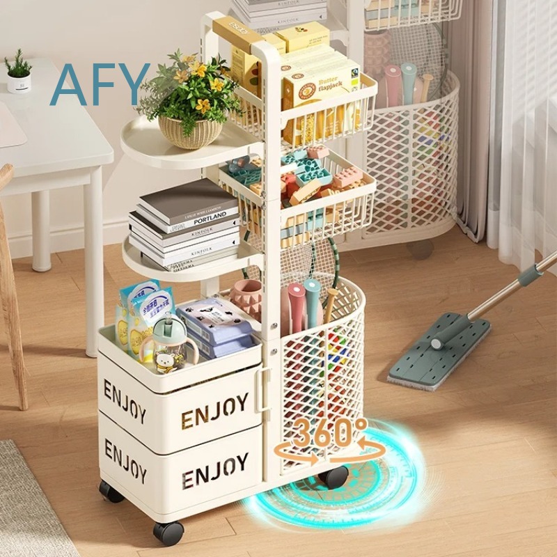 Multilayer Kids Toy Storage Or - Book Cart Rolling review and price