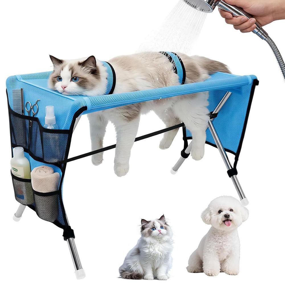 Folding Pet Grooming Hammock Q - Under Desk Hammock review and price