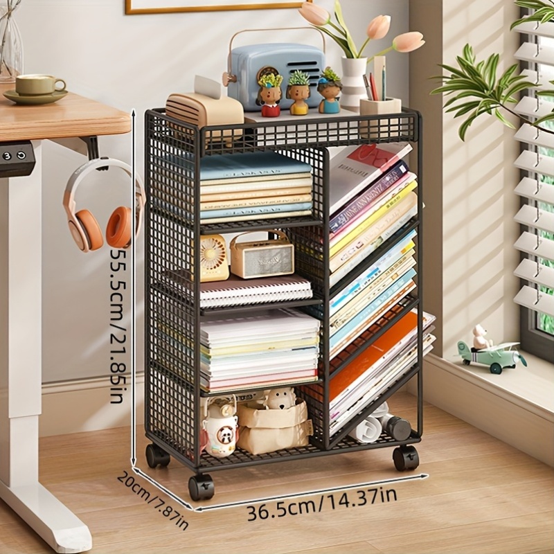 Rolling Book Cart -  Metal Mob - Book Cart Rolling review and price