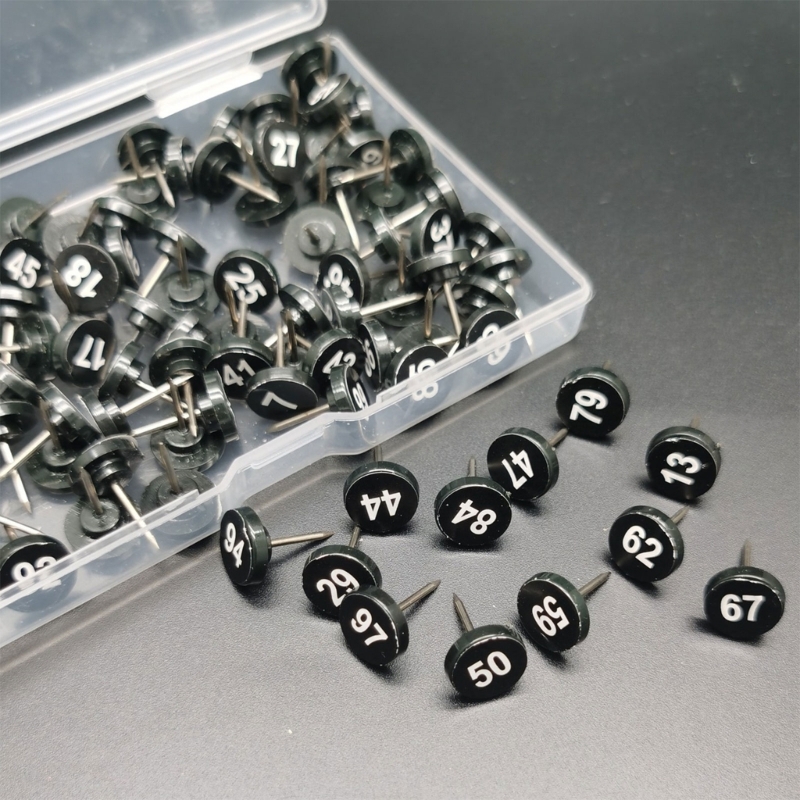 100Pcs Round Numbered Pushpins - Office Furniture Online review and price