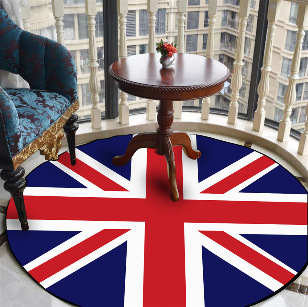 UK British Flag Print Round Ca - Office Furniture Uk review and price